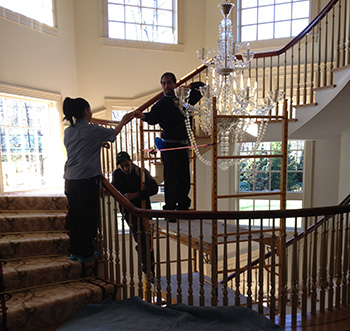 servicemaster superior cleaning chandalier