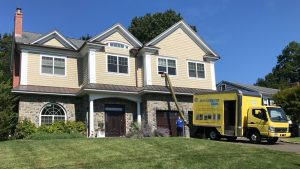 servicemaster duct cleaning hose reaching seconed floor of house
