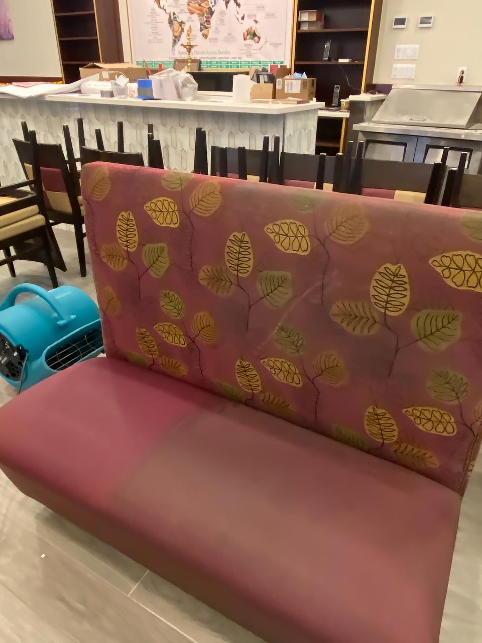 Commercial Upholstery cleaning before and after. ServiceMaster Superior Cleaning and Restoration. New York Westchester County and Fairfield County. Stamford, Danbury, New Rochelle, Rye and Port Chester.